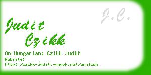 judit czikk business card